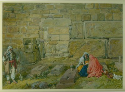مدخل مبني في الجدار الشرقي للحرم ، بالقرب من البوابة الذهبية ، 1872 (مرحاض وقلم رصاص على ورق) بواسطة وليام كريميا سيمبسون