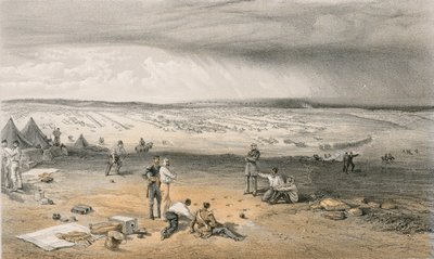 معسكر الفرقة الثالثة ، 9 يوليو 1855 بواسطة وليام كريميا سيمبسون