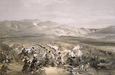 المسؤول عن لواء الفرسان الثقيل في معركة بالاكلافا في 25 أكتوبر 1854 ، منقوش بواسطة E. Walker ، حانة. 1855 بواسطة وليام كريميا سيمبسون