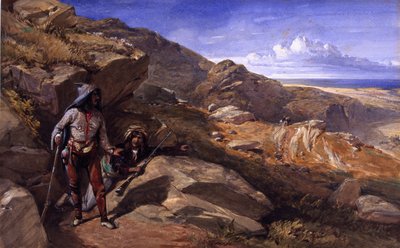 اثنان من قطاع الطرق في التلال ، 1857 بواسطة وليام كريميا سيمبسون