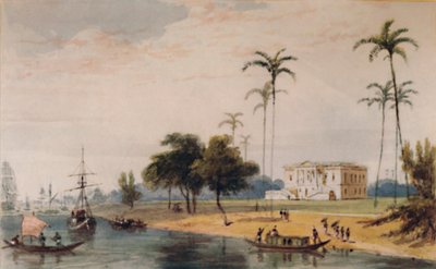 في غاردن هاوس ريتش ، كالكوتا ، c1786-1791 ، 1935 بواسطة وليام دانييل