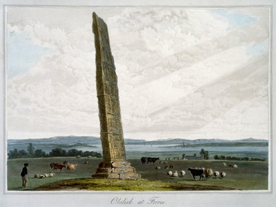 "Obelisk at Forres" ، موراي ، اسكتلندا ، ١٨٢١ بواسطة وليام دانييل