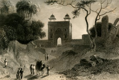 بوابة أجرا ، Chauter Serai ، 1835. بواسطة وليام دانييل
