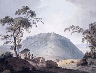 المنظر الجنوبي الشرقي لبيجايجاره ، ولاية أوتار براديش ، ج. 1790 بواسطة وليام دانييل