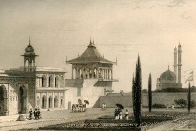 منظر في حديقة القصر ، لوقون ، 1835. بواسطة وليام دانييل