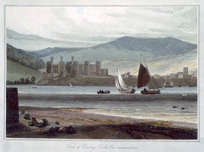 "منظر لقلعة كونواي ، كارنارفونشاير" ، ويلز ، 1814-1825 بواسطة وليام دانييل