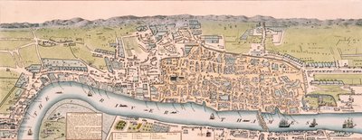 خريطة لندن عام 1563 بواسطة وليام دارتون