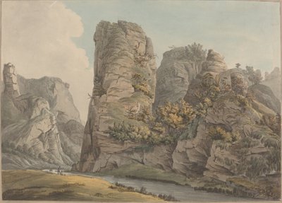أطلق على صخرة Singular Rock في Dove-Dale اسم Pickerell بواسطة ويليام داي
