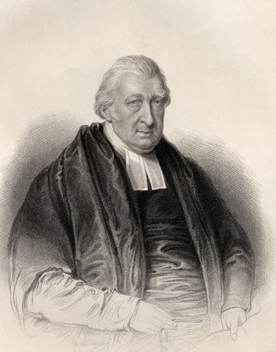 القس رولاند هيل ، منقوش بواسطة S. Freeman ، من "معرض الصور الوطنية ، المجلد الرابع" ، تم نشره عام 1820 (ليثو) بواسطة وليام ديربي