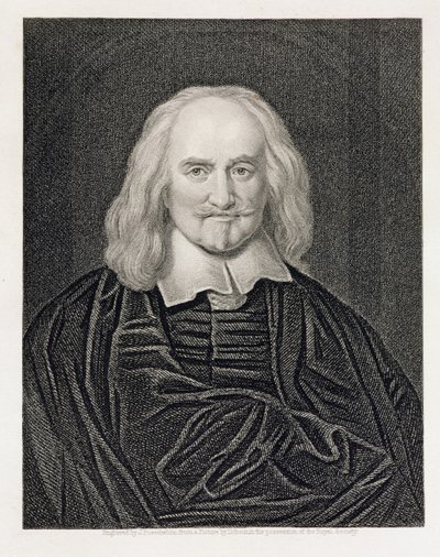 صورة لتوماس هوبز (1588-1679) منقوشة بواسطة حانة جيمس بوسيل وايت (1798-1884). بقلم ويليام ماكنزي بواسطة وليام دوبسون