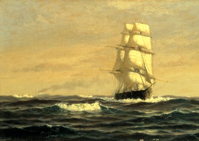 السفينة الشراعية - قبالة ساحل مين 1876. بواسطة وليام إي نورتون