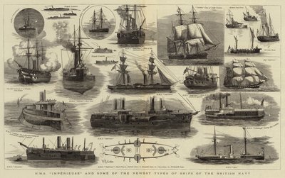HMS Imperieuse وبعض أحدث أنواع سفن البحرية البريطانية بواسطة وليام إدوارد أتكينز