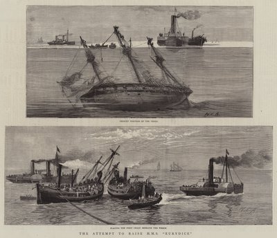 محاولة رفع HMS Eurydice بواسطة وليام إدوارد أتكينز