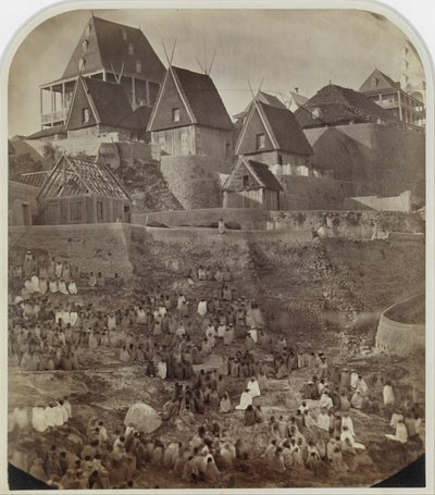 منظر ل Antsahatsiroa ، مدغشقر ، 1862-65. بواسطة وليام إليس