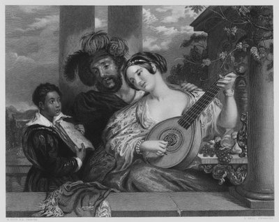 The Duett ، من الصورة في معرض Vernon (نقش) بواسطة وليام إيتي