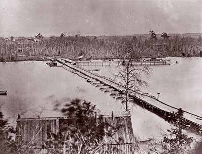 جسر بونتون ، هبوط برودواي ، نهر أبوماتوكس ، 1861-1865. بواسطة وليام فرانك براون