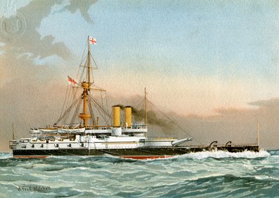 HMS Victoria ، البحرية الحربية من الدرجة الأولى ، c1890-c1893. بواسطة وليام فريدريك ميتشل