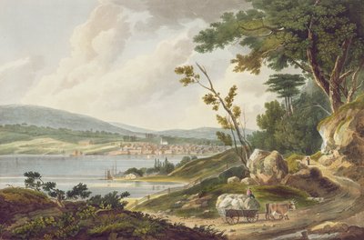نيوبورغ ، رقم 14 من محفظة نهر هدسون ، محفورة بواسطة ج. هيل ، 1821-25 بواسطة وليام غي وول