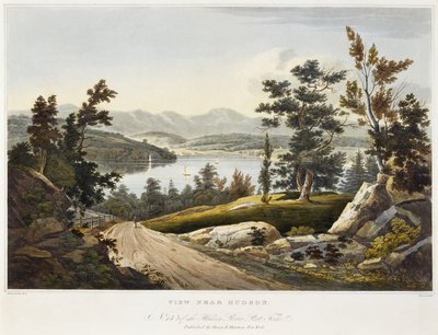 عرض بالقرب من هدسون ، 1822 (ألوان مائية على ورق مع تلوين يدوي) بواسطة وليام غي بعد الحائط