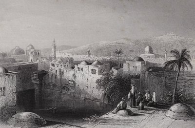 بركة حزقيا ، القدس (نقش) بواسطة وليام هـ. بارتليت