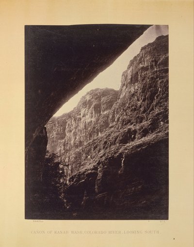 Cañon of Kanab Wash ، نهر كولورادو ، باتجاه الجنوب بواسطة ويليام اتش بيل
