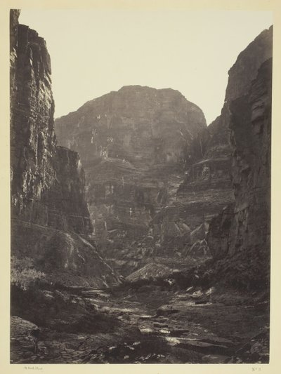 Cañon of Kanab Wash ، نهر كولورادو ، باتجاه الجنوب ، 1872. بواسطة ويليام اتش بيل