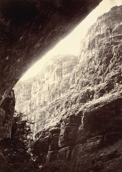 Cañon of Kanab Wash ، باتجاه الجنوب ، 1872. بواسطة ويليام اتش بيل