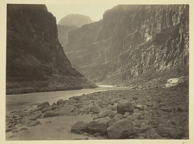 نهر كولورادو ، فم من كاناب واش ، في اتجاه الغرب ، 1872. بواسطة ويليام اتش بيل
