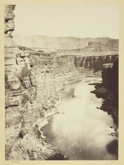 جراند كانون ، نهر كولورادو ، بالقرب من باريا كريك ، في الغرب ، 1872. بواسطة ويليام اتش بيل