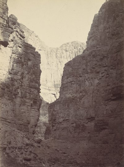 جدران الحجر الجيري ، كاناب واش ، نهر كولورادو ، 1872. بواسطة ويليام اتش بيل