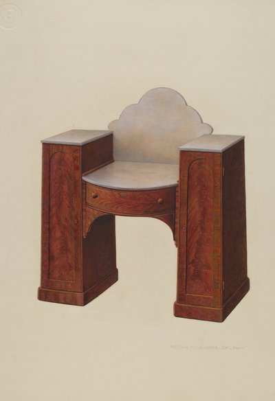 منضدة الزينة ، ج. 1939. بواسطة وليام إدواردز