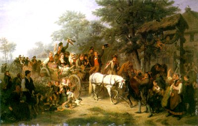 زفاف قرية ، 1859 بواسطة وليام هان