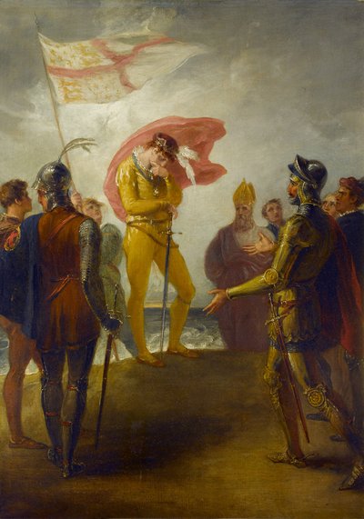هبوط ريتشارد الثاني في ميلفورد هافن ، ج 1793-1800 بواسطة وليام هاملتون