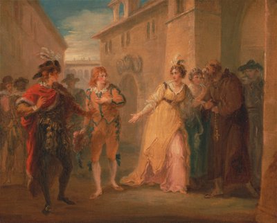 الكشف عن خطبة أوليفيا ، من "Twelfth Night،" Act V، Scene i بواسطة وليام هاملتون