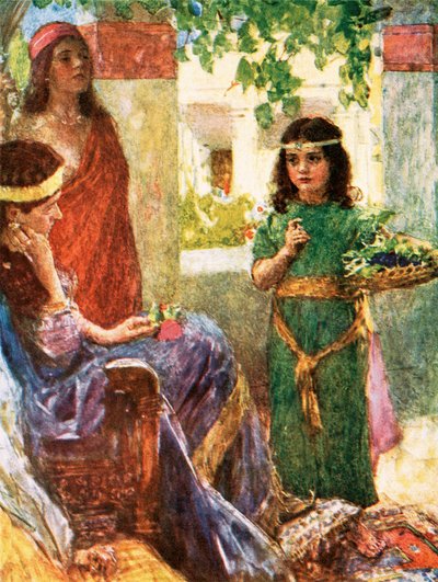 خادمة زوجة نعمان الصغيرة بواسطة وليام هاثريل