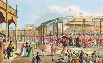 موكب تتويج جورج الرابع ، 1821 (أكواتينت) بواسطة وليام هيث