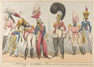 الهندباء أو الأبطال العسكريون 1818 ، 1818 (النقش الملون) بواسطة وليام هيث