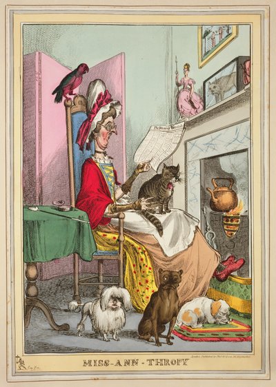 Miss-Ann-Thropy ، نشره Thomas McLean ، لندن (النقش الملون) بواسطة وليام هيث