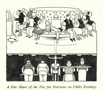 A Fair Share of the Fire for Everyone on Chilly Evenings (litho) بواسطة وليام هيث روبنسون