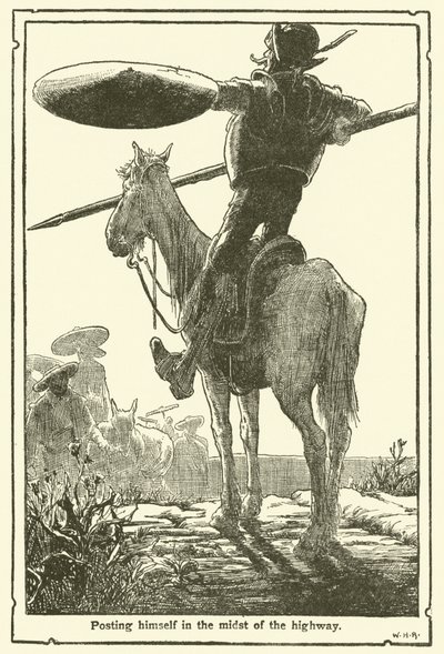 Illustration for Don Quixote (litho) بواسطة وليام هيث روبنسون