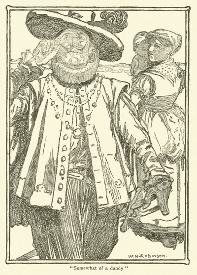 رسم توضيحي لـ Don Quixote (litho) بواسطة وليام هيث روبنسون