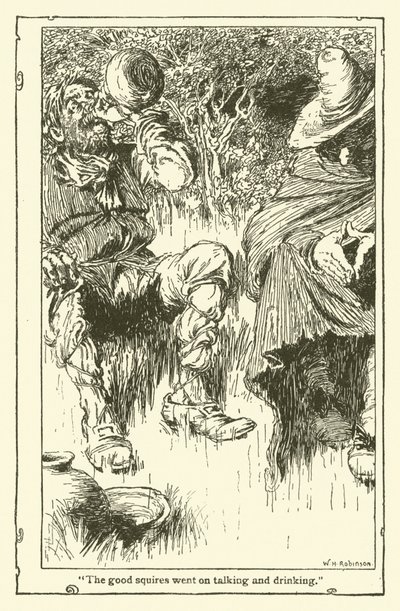 رسم توضيحي لـ Don Quixote (litho) بواسطة وليام هيث روبنسون