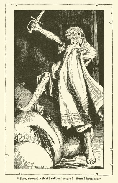 رسم توضيحي لـ Don Quixote (litho) بواسطة وليام هيث روبنسون