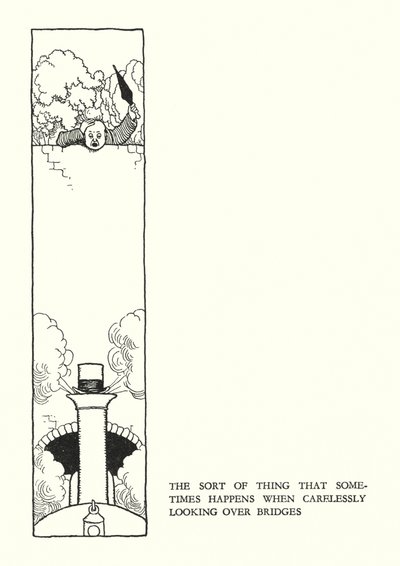رسم توضيحي للسكك الحديدية Ribaldry بواسطة W Heath Robinson (litho) بواسطة وليام هيث روبنسون