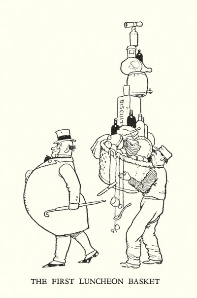 رسم توضيحي للسكك الحديدية Ribaldry بواسطة W Heath Robinson (litho) بواسطة وليام هيث روبنسون