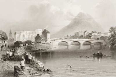 بالينا ، مقاطعة مايو ، من "مشهد وآثار أيرلندا" لجورج فيرت ، 1860 بواسطة وليام هنري بارتليت