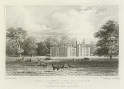 بيل هاوس ، Aveley ، Essex ، مقعد السير TB Lennard ، Baronet بواسطة William Henry Bartlett
