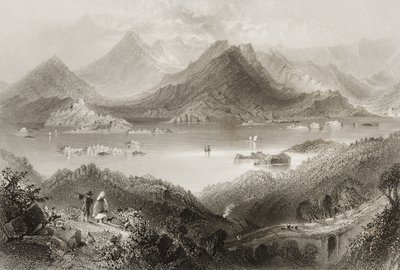 جلينجاريف ، مقاطعة كورك ، أيرلندا ، من "مشهد وآثار أيرلندا" بقلم جورج فيرت ، 1860 بواسطة وليام هنري بارتليت