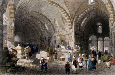 جادة كبيرة في تشارتشي ، 1850 (ألوان مائية) بواسطة وليام هنري بارتليت