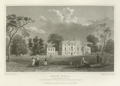 Hare Hall ، بالقرب من Romford ، Essex ، مقعد J Western ، Esquire بواسطة وليام هنري بارتليت